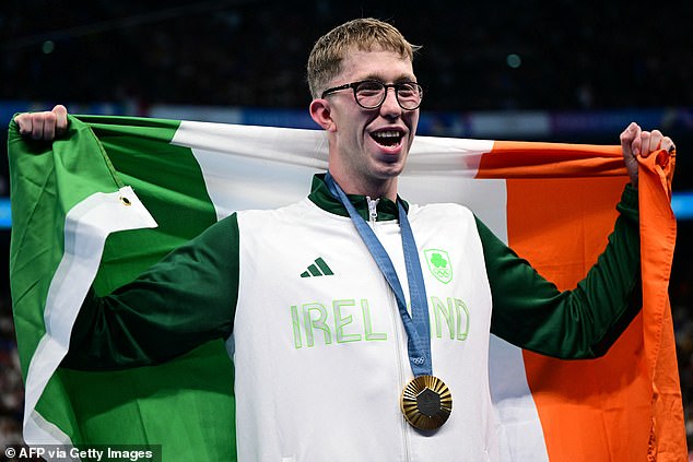 It came after Daniel Wiffen became the first Irishman to win gold in swimming at the Olympic Games