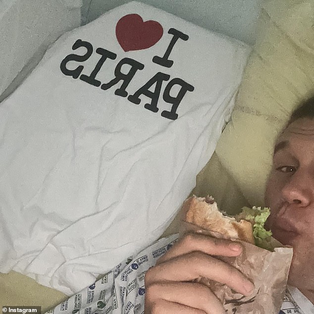 Plapp also posted a photo of himself enjoying a kebab after his time trial medal dreams were dashed