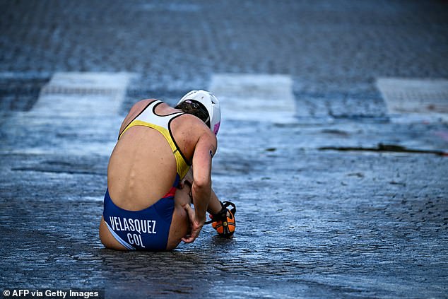 Former British triathlete Annie Emerson believed the greasy road surface had contributed