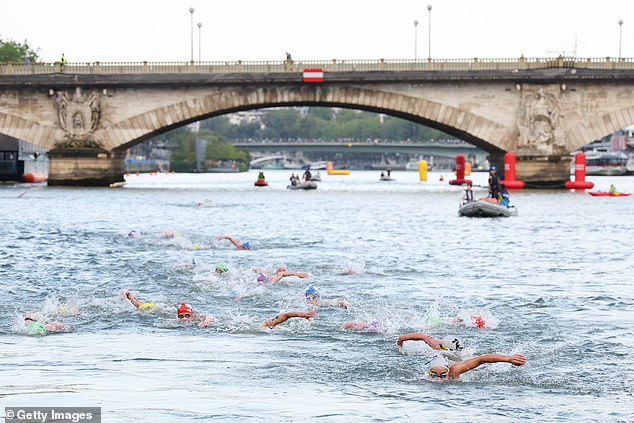 There were doubts whether the race would go ahead at all due to the water quality of the Seine, but organizers gave the green light on Wednesday morning