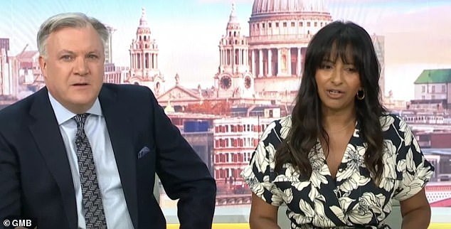 On GMB, Ranvir, 46, and Ed, 57, moved from their usual chairs at the desk to stand in front of the screen and read out some emotional tributes