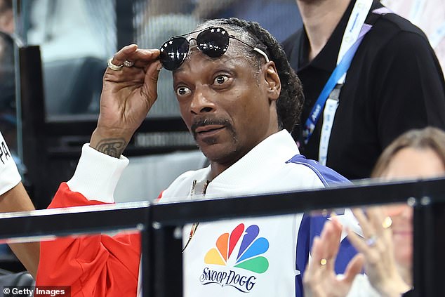 Snoop reacted in a striking way to Simone Biles' women's gymnastics qualifying performance, lifting up his sunglasses to reveal a wide-eyed look