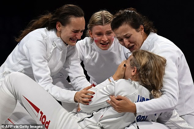 Jarecka's reaction to winning the bronze medals caught the attention of viewers