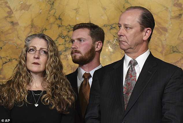 Parents Evelyn Piazza, left, and Jim Piazza, right, have spoken to thousands of students on college campuses across the country in an effort to end hazing.