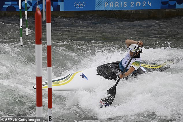 Fox defeated the rest of the field in the women's C1 slalom final on Wednesday