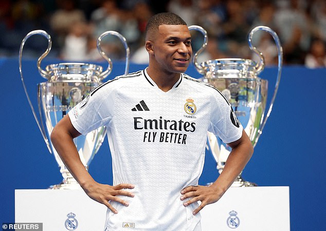 Ancelotti insisted Kylian Mbappe (pictured) would receive the same treatment from Rudiger when he reports for training