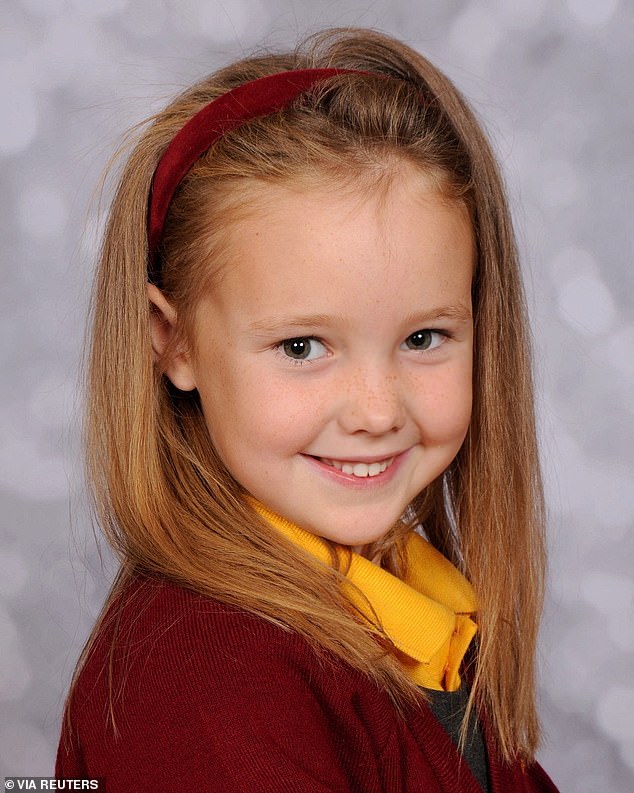 Elsie Dot Stancombe, seven, was also killed in the attack - her grieving mother has since appealed for calm