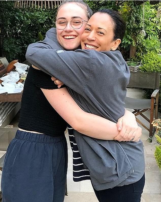 25-year-old Ella Emhoff with stepmother Vice President Kamala Harris