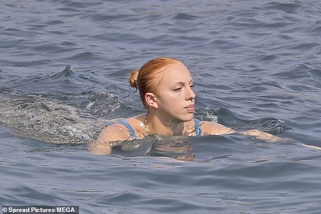 Anna swam in the sea to cool off on the hot summer day