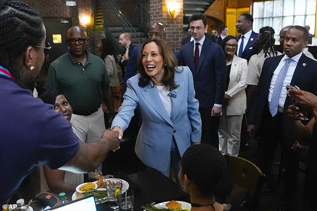 Kamala Harris campaigns in Atlanta on Tuesday