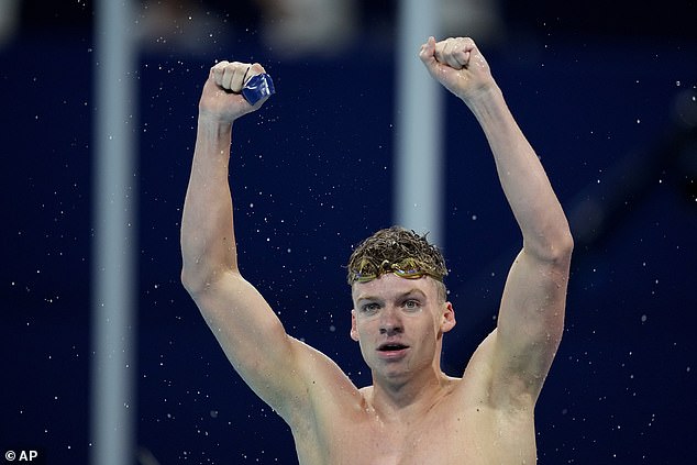 About two hours later, he added his second gold medal - and Olympic record - to his career in the 200-meter breaststroke.