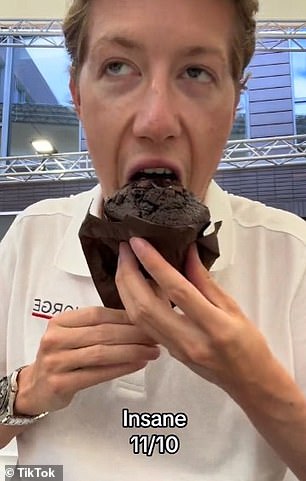 One of those things was a delicious looking chocolate muffin, and Henrik immediately fell in love with it after taking his first bite of the gooey treat.