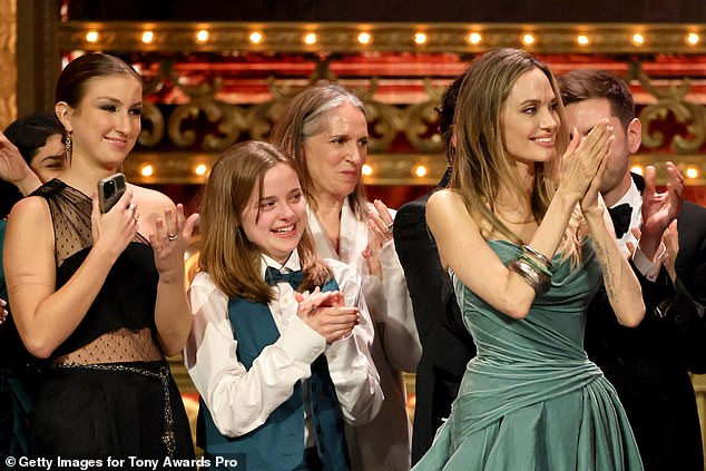 According to the outlet, Vivienne was seen helping guests find their seats in the venue before the concert; Vivienne and Angelina were seen at the Tony Awards on June 16