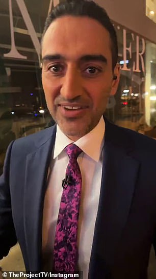 Channel 10 was thrown into chaos on Wednesday night when The Project was abruptly pulled from air. Pictured: Presenter Waleed Aly