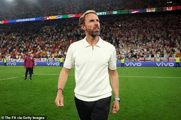 Gareth Southgate (pictured) has stepped down as manager of the England men's national team