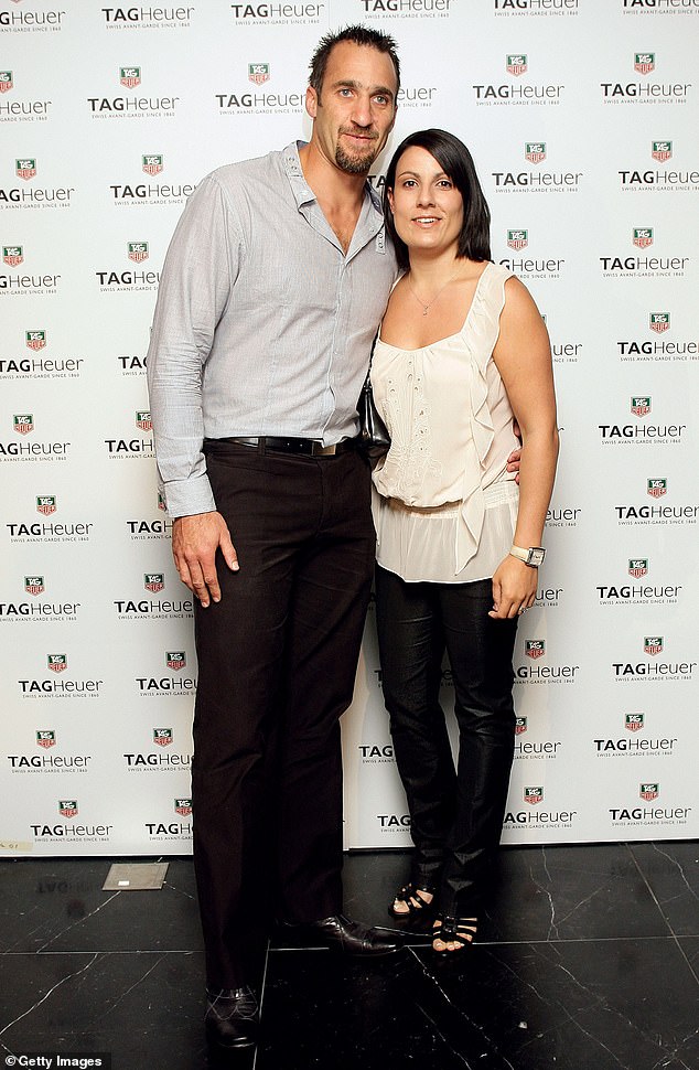 Rocca is pictured with his wife Enza in 2009. She was by his side as they dealt with his cancer diagnosis.