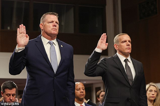 Acting Director Rowe and Deputy Secret Service Director Paul Abbate testified Tuesday during a rare joint Senate hearing