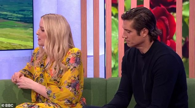 Alex Jones wasn't the lead of The One Show in Tuesday's episode, as she was instead replaced by Vernon Kay (pictured with Lauren Laverne)