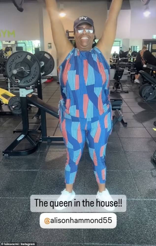 Alison Hammond looked incredible as she showed off her slimmed-down body in a workout video she shared on Instagram on Tuesday