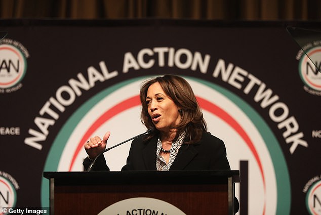 Kamala Harris speaks at the National Action Network convention