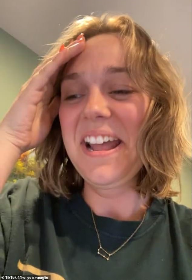 Holly Ciampaglio of Philadelphia used TikTok to share the light-hearted story with her 60,800 followers