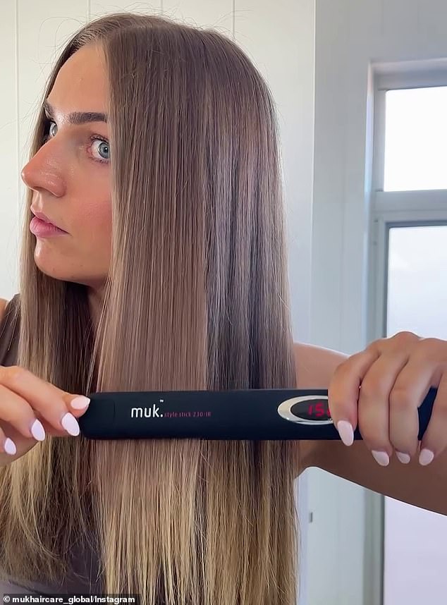 The popular MUK 230-IR hair straightener is currently on sale for just $122.45 on Amazon, nearly halving its original price for a limited time