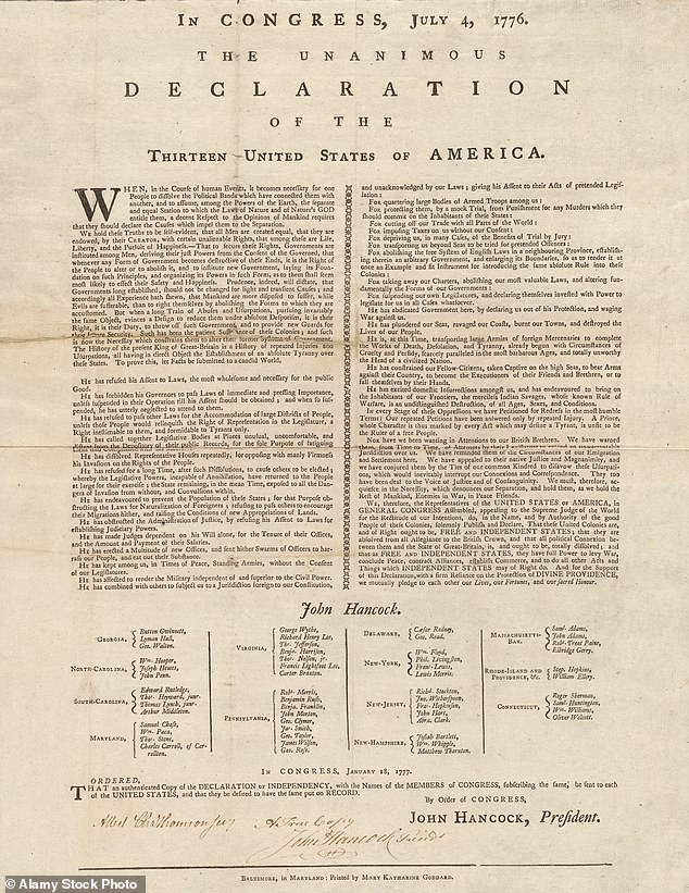 Americans know that 56 men signed the Declaration of Independence, but what many have recently learned is that a woman's name appears on the documents