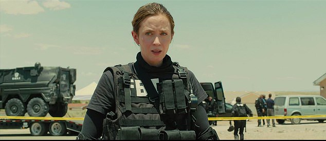 The terrain is reminiscent of a scene from the Hollywood film 'Sicario' (pictured)