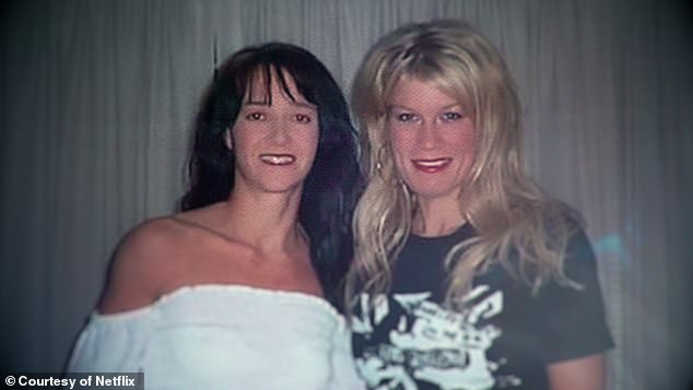 Rachel and Ridd, left, first met in 1995, when Rachel was 22 and Janie 26.