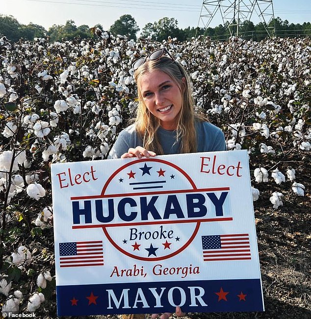 The young Republican is also a student and part-time employee at the Georgia Department of Agriculture.