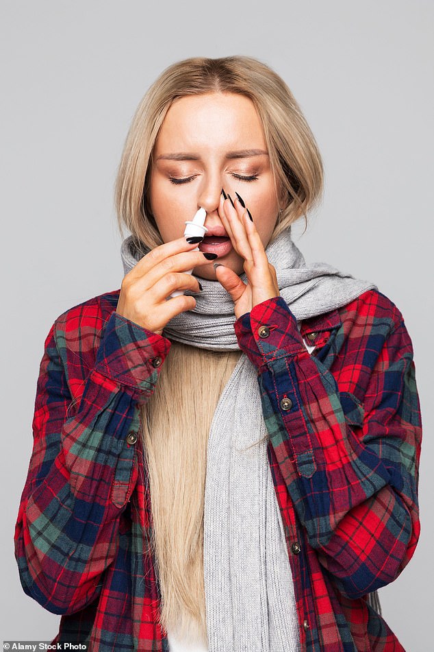 Nasal sprays can shorten the duration of a cold by three days if used three times a day. Researchers believe they may be twice as effective if used six times a day.