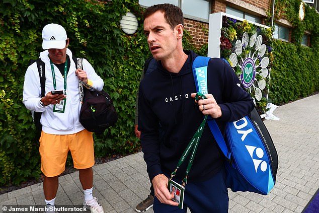 Andy Murray leaves the All England Club today after withdrawing from Wimbledon singles