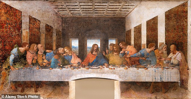 Thousands of Christians visit the Upper Room in the Cenacle building each year, believed to be the place where Jesus had the Last Supper. Pictured: Leonardo da Vinci's painting The Last Supper