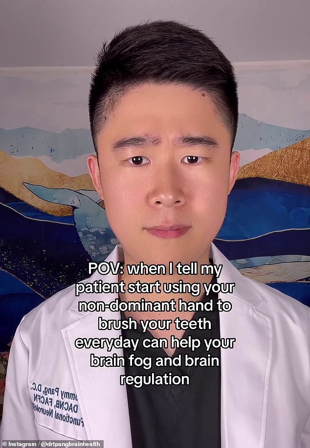 Dr. Pang KwanKin, a chiropractic neurologist, says using the non-dominant hand is a game changer for brain fog and emotional regulation