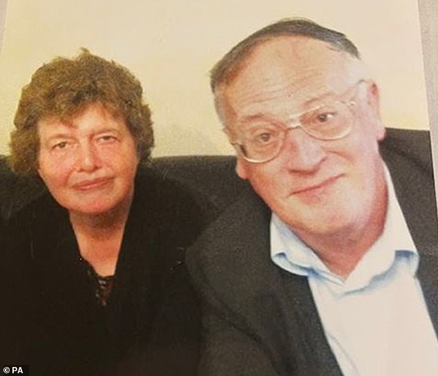 Virginia McCullough, 36, murdered her parents John, 74, (right) and Lois, 75, (left) at their home in Chelmsford, Essex, between June 17 and 20, 2019.
