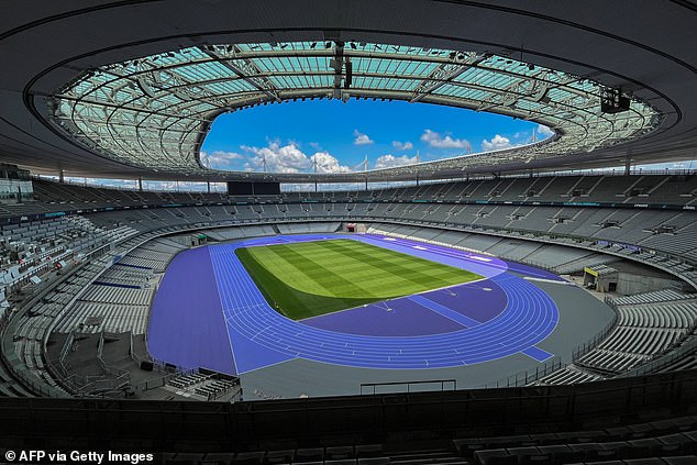 The purple track for the Paris 2024 Olympic Games has been unveiled ahead of this week's opening ceremony