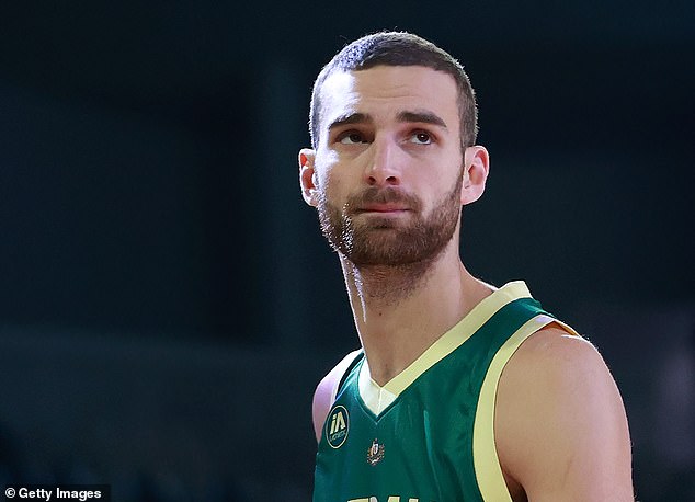 Jack McVeigh (pictured) swapped celebrating his wedding in sultry Bali to play for the Boomers in Melbourne