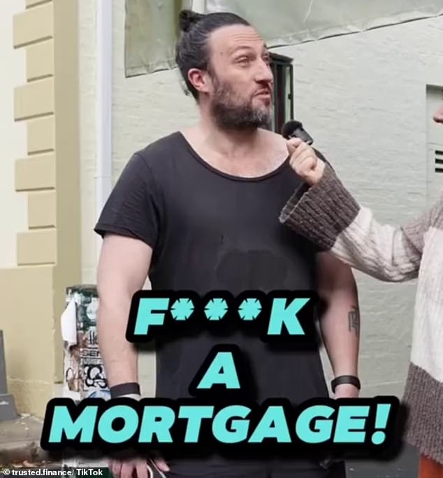 Mortgage broker Robert Roper approached an Australian man (pictured) after he claimed he didn't want to be tied down to paying a mortgage