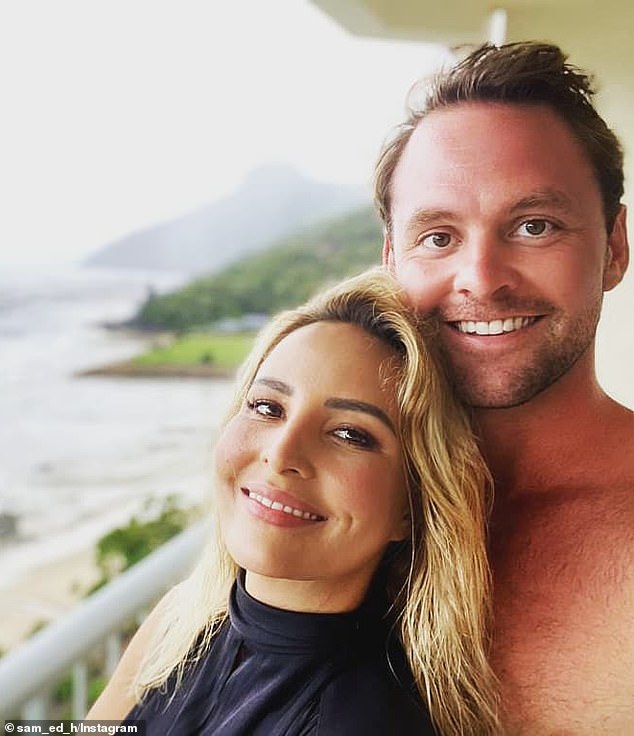 Former Bachelor star Kristen Czyszek, 30, (left) shared the horrifying moment her partner Sam Hourigan (right) was nearly killed in a hit-and-run in Bali over the weekend