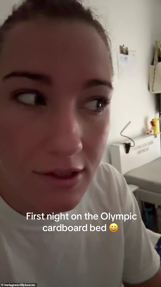 Australian water polo player Tilly Kearns was not impressed with the quality of the beds in the village during the Paris Olympics