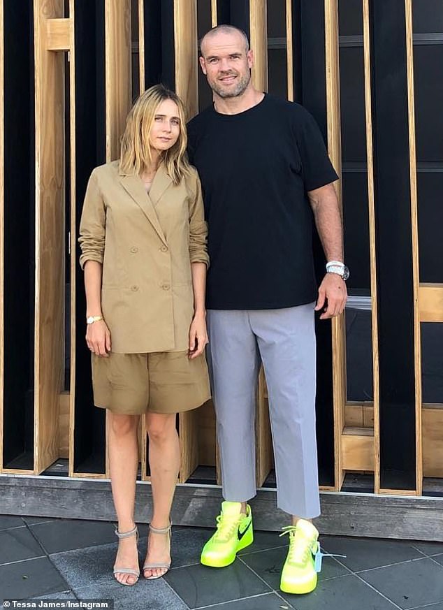 NRL star Nate Myles and his actress wife Tessa James have secretly welcomed their fourth child together, six months after publicly announcing the pregnancy. Both pictured