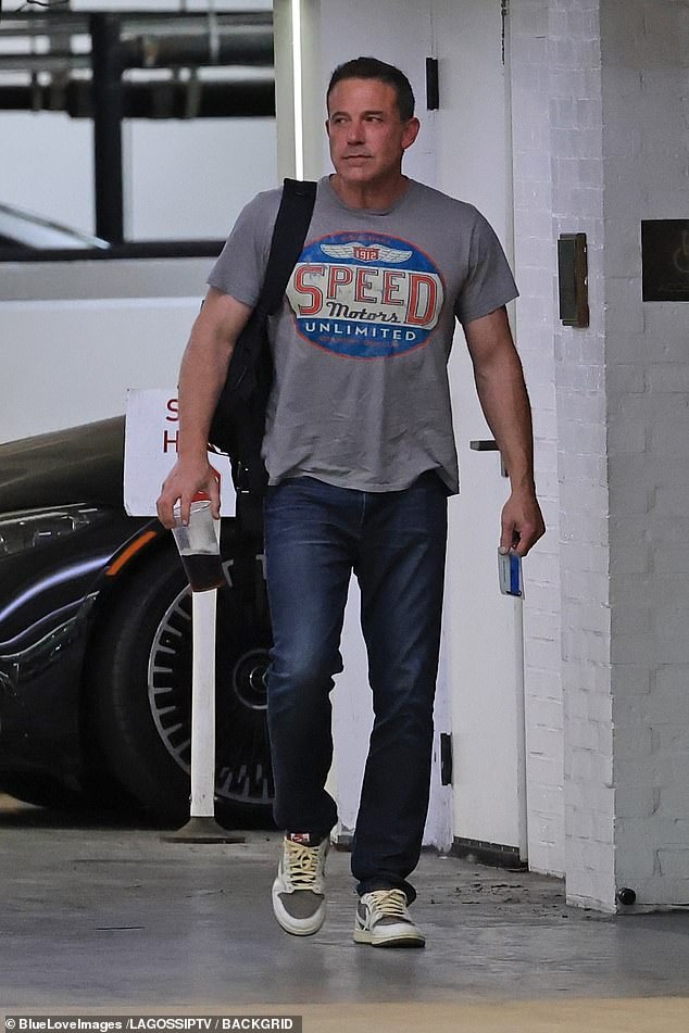 Ben Affleck, 51, is focusing on his work amid his alleged marital problems with wife Jennifer Lopez, 54, as he visited his Beverly Hills, California, office