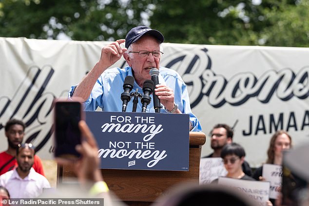 Bernie Sanders has admitted that Joe Biden is 'old, prone to gaffes, walks stiffly and had a disastrous debate with Trump'