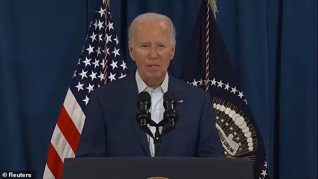 President Joe Biden speaks about the shooting at a Donald Trump campaign rally