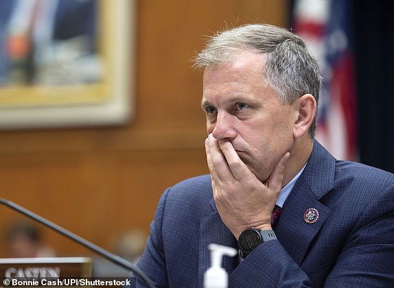 Mandatory Credit: Photo by Bonnie Cash/UPI/Shutterstock (13409618i) Rep. Sean Casten, D-IL, looks on during a House Financial Services Committee hearing on taking 'MegaBanks' to task at the U.S. Capitol in Washington, D.C. on Wednesday, September 21, 2022. 'MegaBank' leaders testify during House Oversight hearing, Washington, District of Columbia, United States - Sep 21, 2022