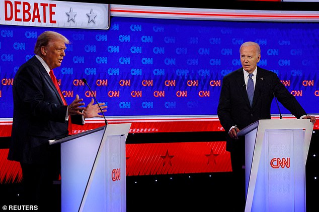 Trump holds a lead in the polls after their debate in Atlanta, Georgia on Thursday, June 27