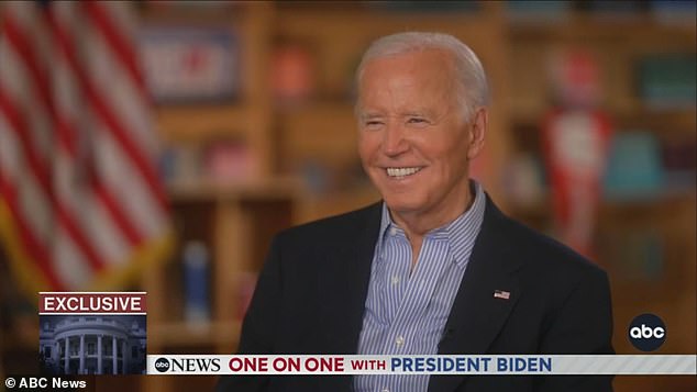 Biden, 81, sat down with ABC host George Stephanopoulos on Friday after a handful of Democrats called on him to abandon his re-election bid