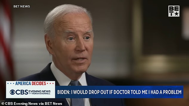 President Joe Biden revealed to BET News what it would take to withdraw from the race