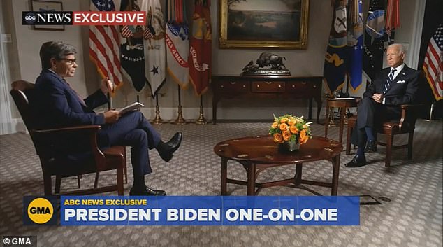President Joe Biden sits down with ABC's George Stephanopoulos in August 2021
