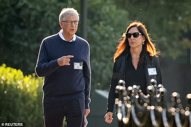 Bill Gates was photographed with his girlfriend Paula Hurd at this year's so-called Billionaires Summer Camp in Sun Valley, Idaho